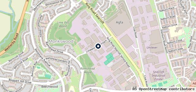 Map showing the location of Evans Halshaw Leapmotor Leeds