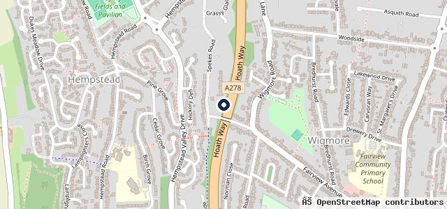 Map showing the location of Fairview Bike MOT & Tyre Centre Ltd
