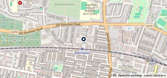 Map showing the location of Fields Tyres