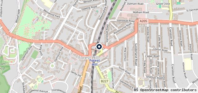 Map showing the location of Ship My Car Forest Hill