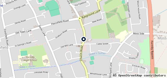 Map showing the location of Formby Ford