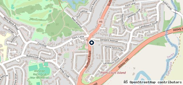Map showing the location of Frank Brown Motor Engineers