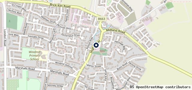Map showing the location of Gells Of Raunds Ltd