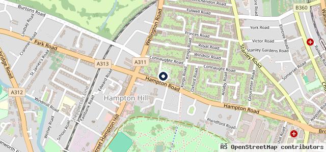 Map showing the location of GP Motors (Teddington) Ltd