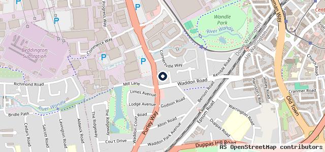 Map showing the location of Halfords Autocentres