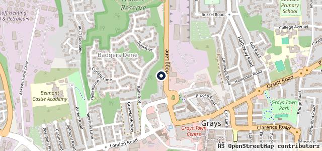 Map showing the location of Halfords