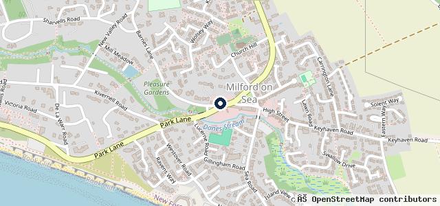 Map showing the location of Milford Motor Services