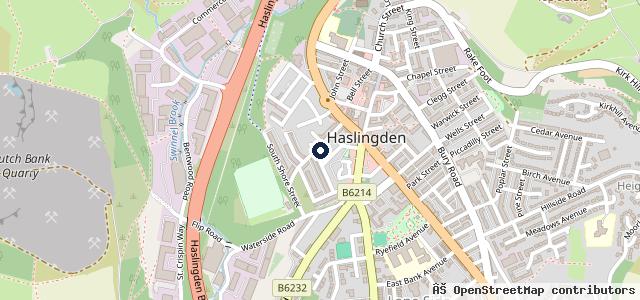 Map showing the location of Haslingden Autocare
