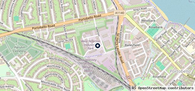 Map showing the location of Hermitage Garage