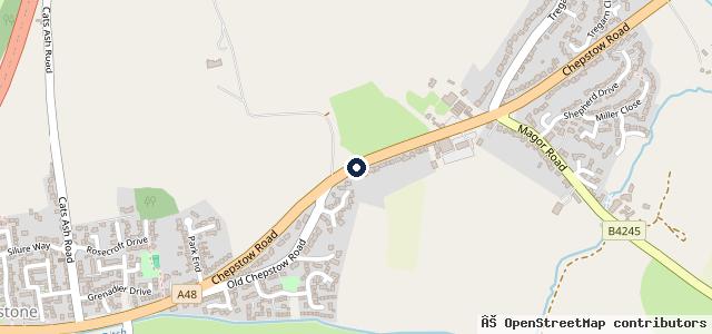Map showing the location of Hillcroft Garage