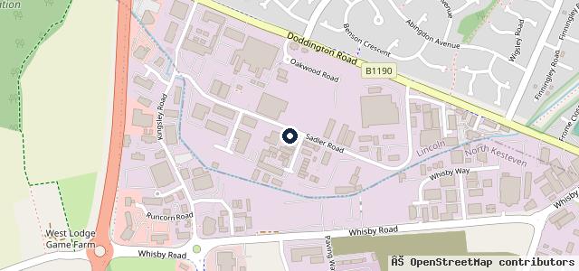 Map showing the location of Marshall Land Rover Lincoln