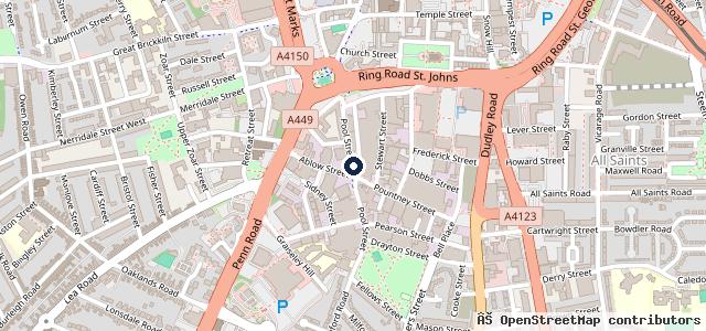 Map showing the location of J.S M.O.T's