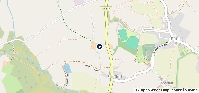 Map showing the location of JW Autos