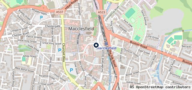 Map showing the location of Acorn Kia Macclesfield