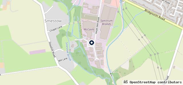 Map showing the location of Heath Mill Garage