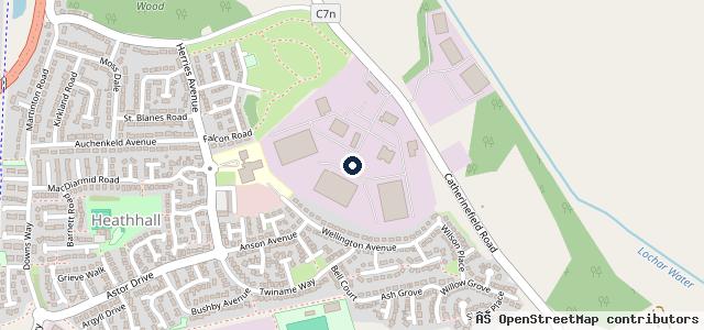 Map showing the location of John F Black