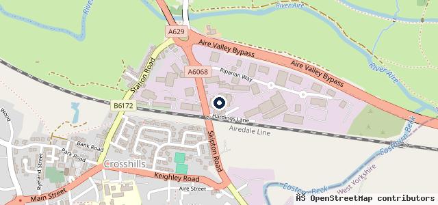 Map showing the location of Just Motor Group MG Keighley