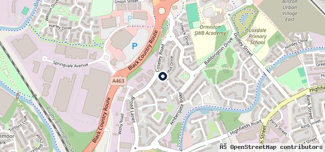 Map showing the location of K C Autos
