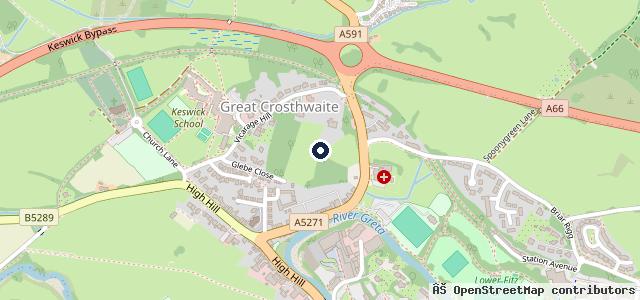 Map showing the location of Keswick Motor Co Ltd - Eurorepar Car Service