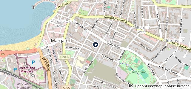Map showing the location of Kent Volkswagen