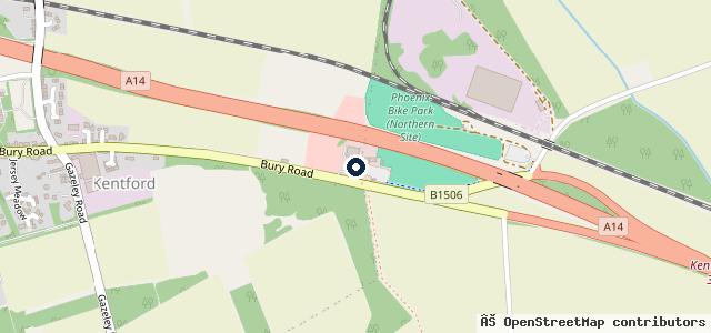 Map showing the location of Kentford Commercials