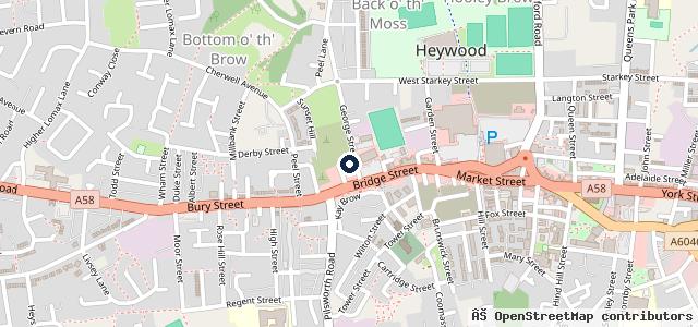 Map showing the location of Keith Wood Motors