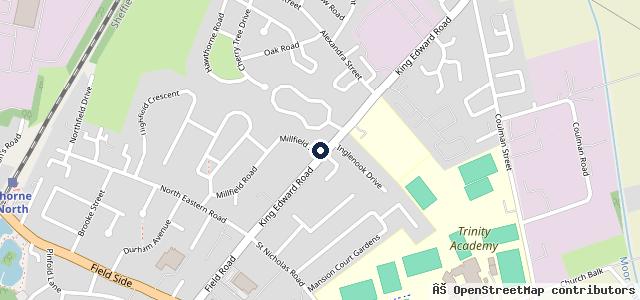 Map showing the location of King Edward Road Garage