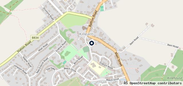 Map showing the location of Killearn Garage