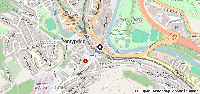 Map showing the location of Kwik Fit
