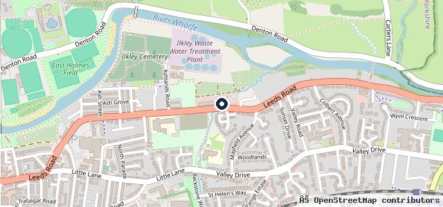 Map showing the location of Kwik Fit - Ilkley