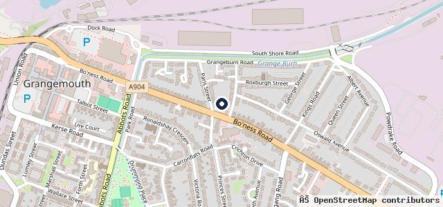 Map showing the location of Kwik Fit - Grangemouth