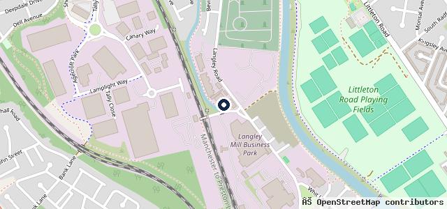 Map showing the location of Parkhouse Garage Manchester