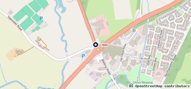 Map showing the location of Carsa | Towcester