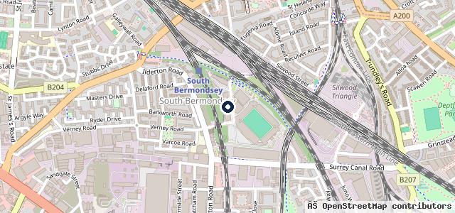 Map showing the location of Lions Test Centre