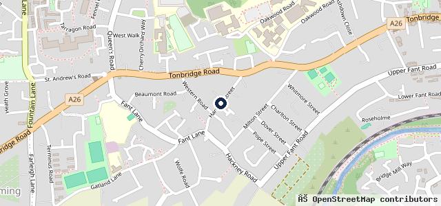 Map showing the location of Maidstone M.O.T & Repair Centre