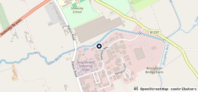 Map showing the location of Martin & Sons Garage