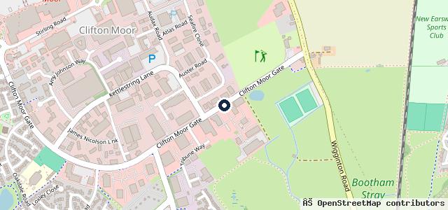 Map showing the location of Mercedes-Benz of York