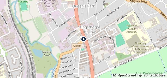 Map showing the location of Motorvogue SEAT Northampton
