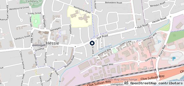 Map showing the location of Motorway Hessle A1 Motor Stores | Hessle