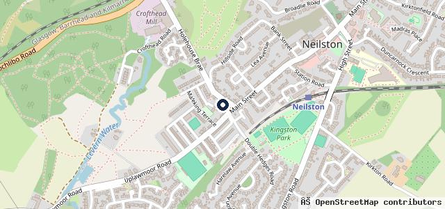 Map showing the location of Neilston M O T Centre