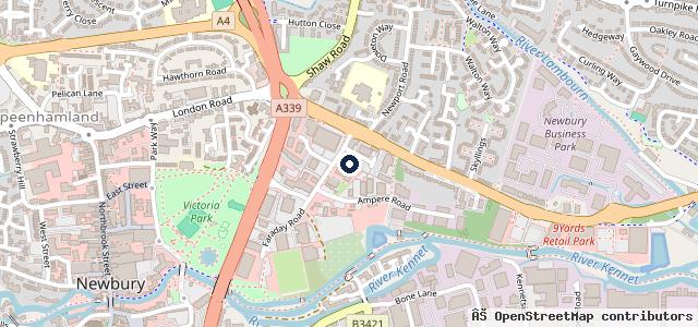 Map showing the location of Newbury Audi