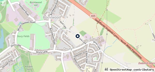 Map showing the location of Norman Catherall M O T Centre