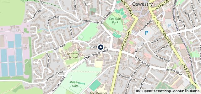 Map showing the location of North Shropshire Tyre Service