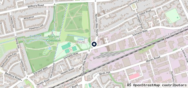 Map showing the location of Norton Way Group