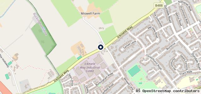 Map showing the location of The Old Dairy Garage