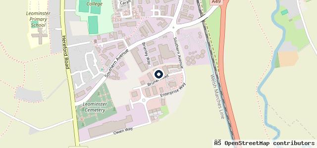 Map showing the location of Oldfields Garage Services & Vehicle Hire