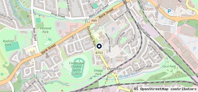Map showing the location of Park's Renault Coatbridge