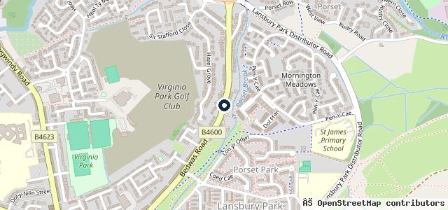 Map showing the location of Pee Gee Motorcycles