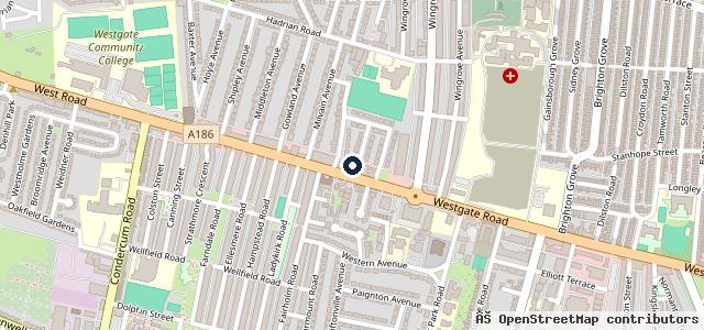 Map showing the location of Kwik Fit - Newcastle - Westgate