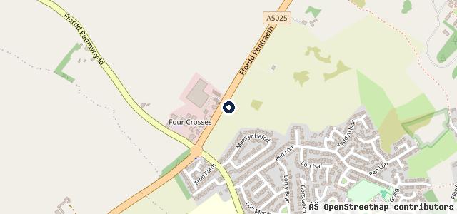 Map showing the location of Pentraeth Automotive Limited